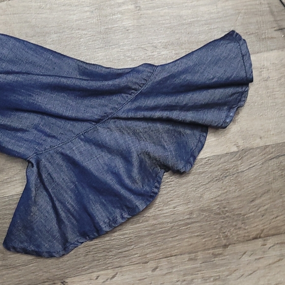 💙LIVERPOOL CHAMBRAY/DENIM BUTTON DOWN SHIRT, SZ MEDIUM - Picture 3 of 9